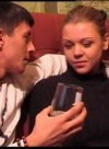 Skinny teen facialized after shag