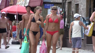 Cute teens in swimsuits