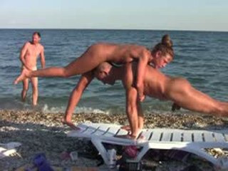 Nude nudists beach aerobic