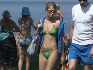 Sexy green bikini